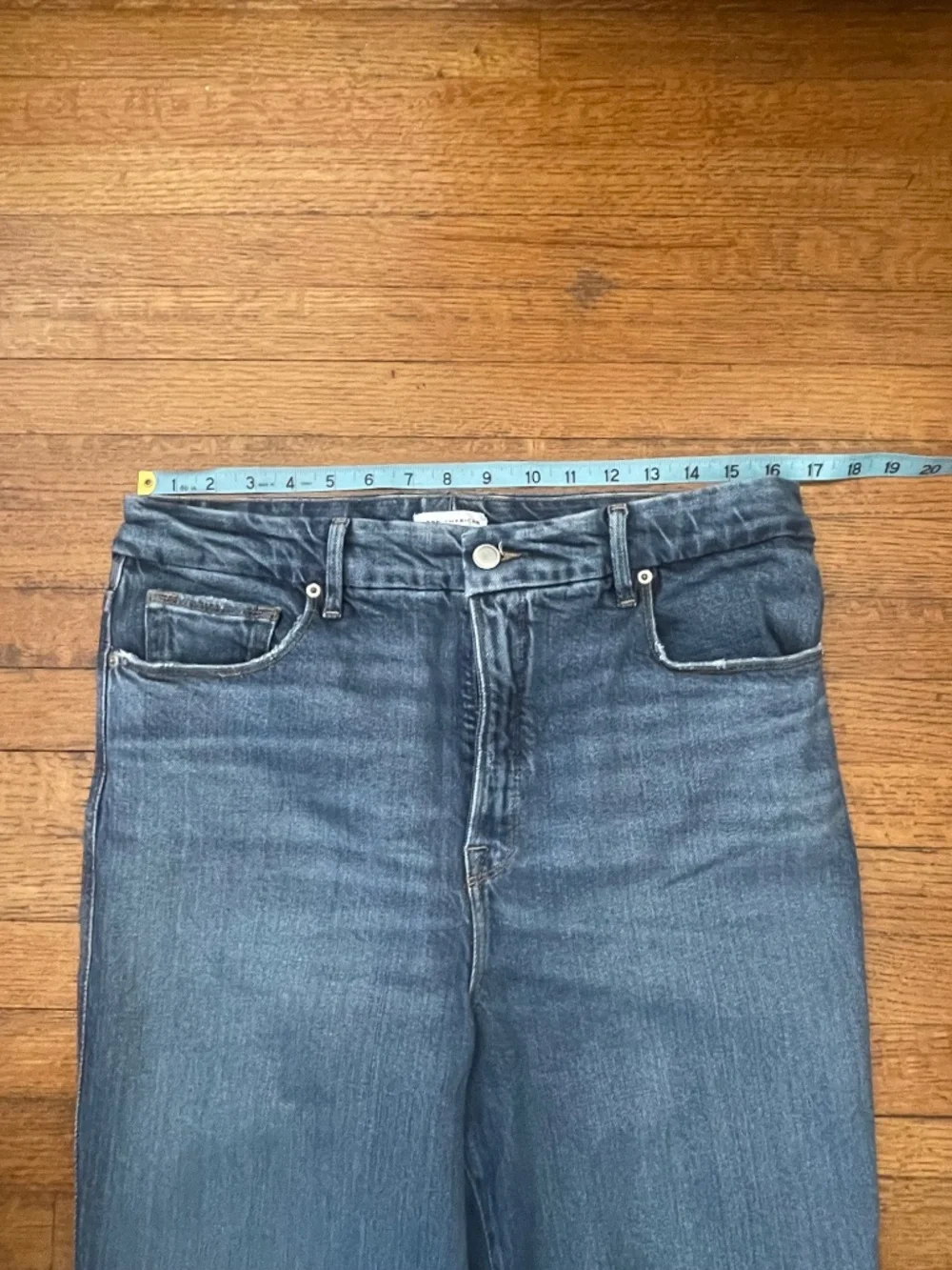 Good American Good Curve Straight Jeans Indigo - Picture 6 of 10